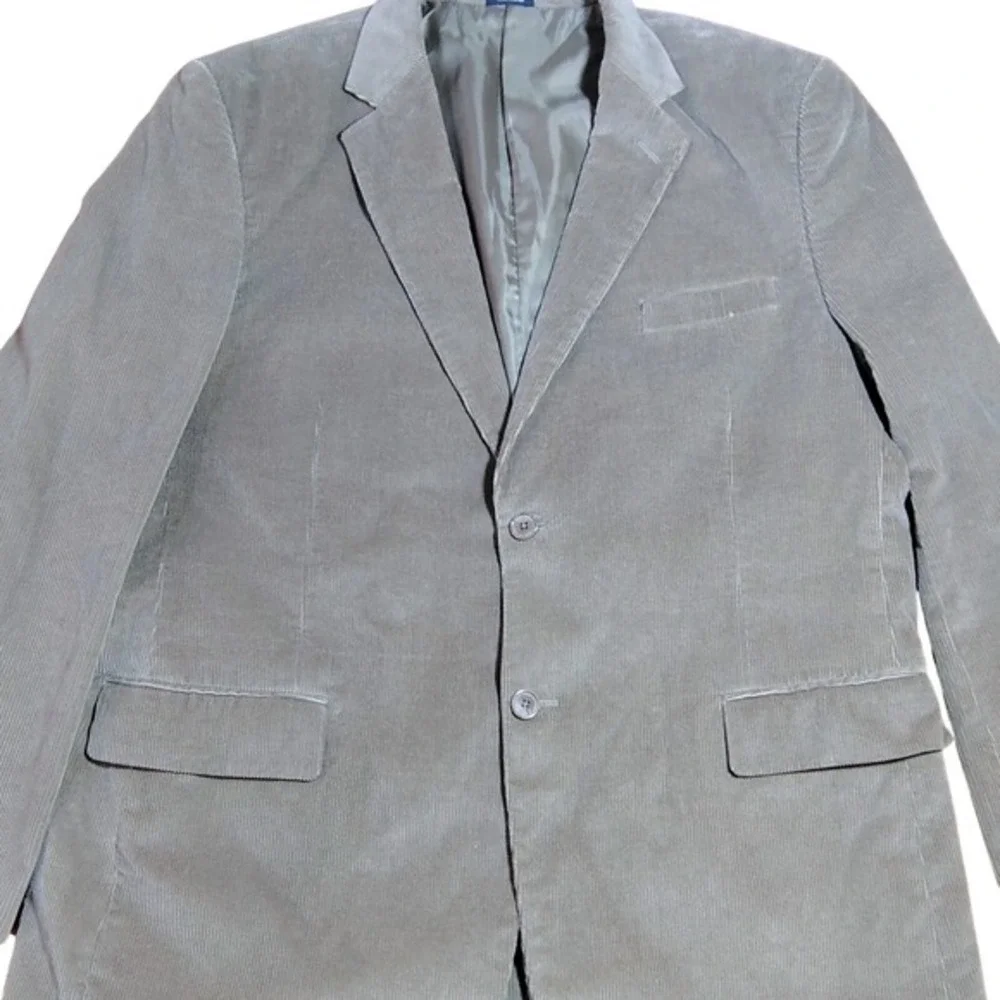 Men's 46R Tan Corduroy Blazer Jacket‎ Cotton Polyester Lined classic cowboy